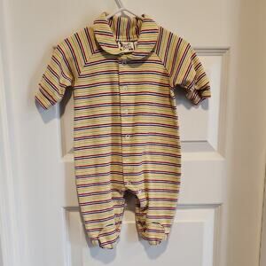 Carter's Yellow and Purple Footies with Collared Neckline